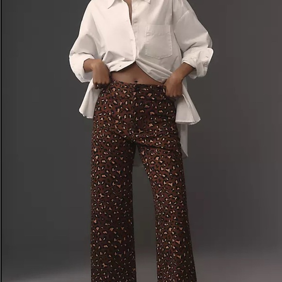 The Colette Cropped Wide-Leg Ponte Pants by Maeve
